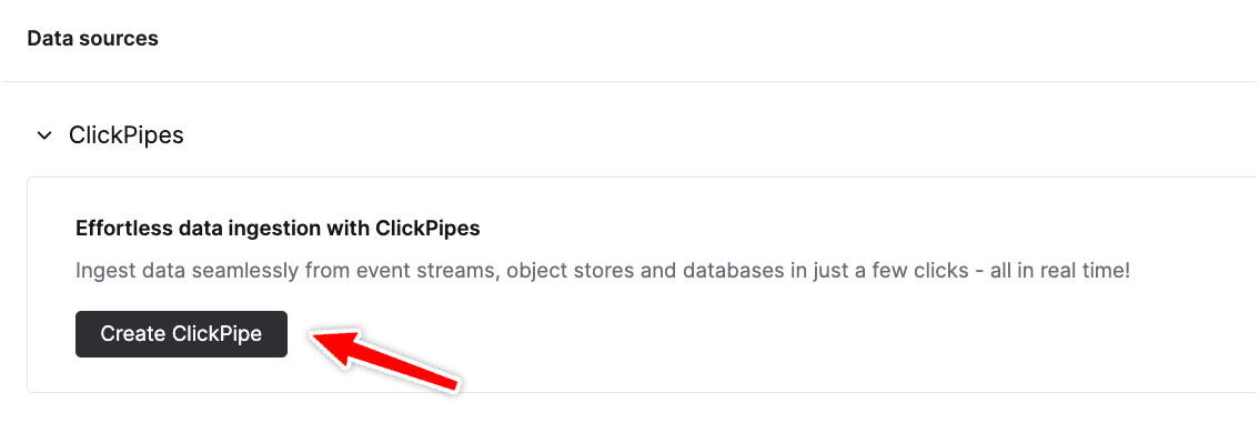Create ClickPipe