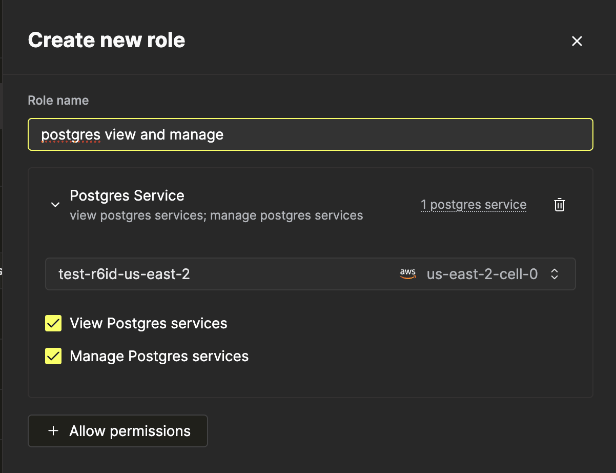 Configurando permissões do Postgres em uma função